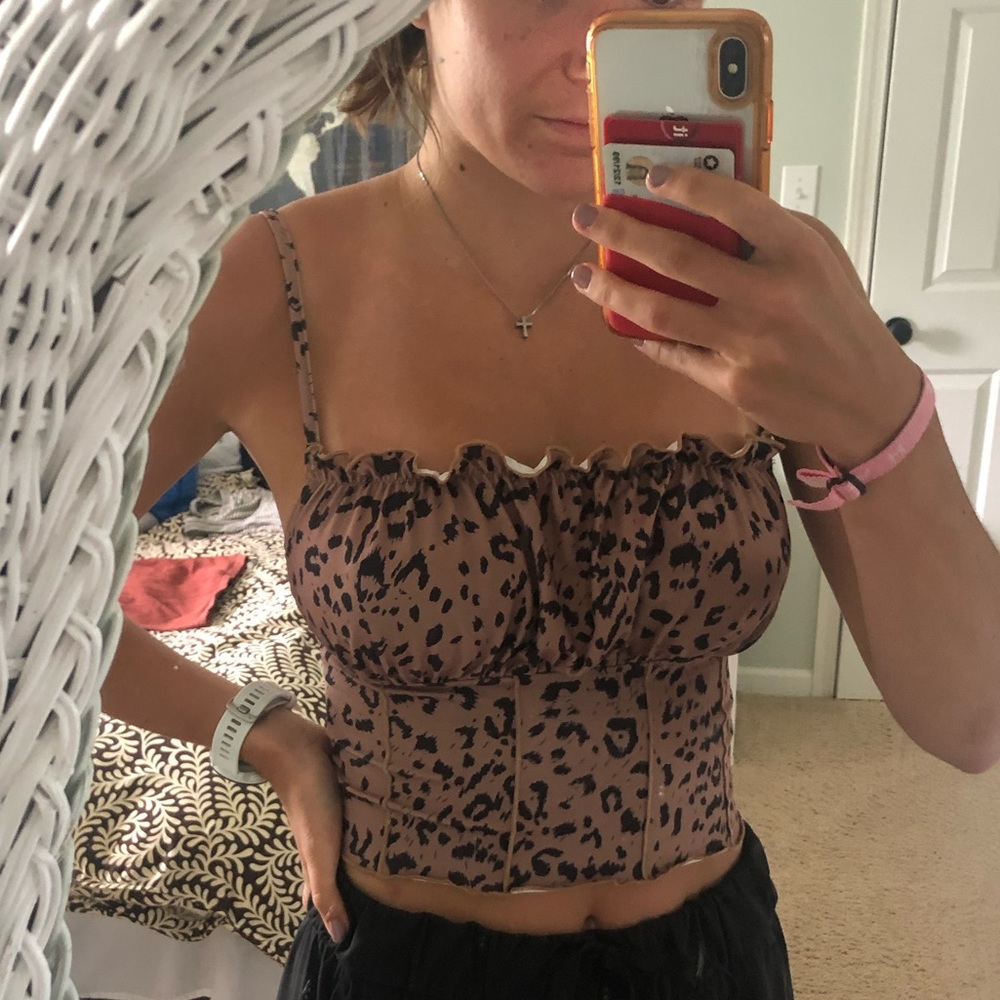 Cheetah Print Crop Top